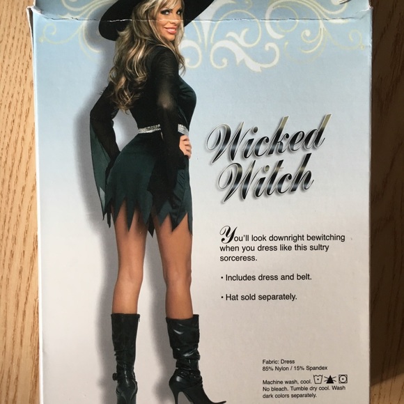 New Womens 2pc Wicked Witch Halloween costume size L/XL - Picture 2 of 2